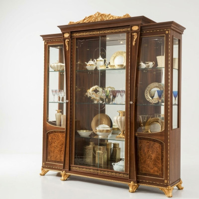 Vitrine Salle à manger Buffet en bois Armoires Meubles Buffet en verre Armoire