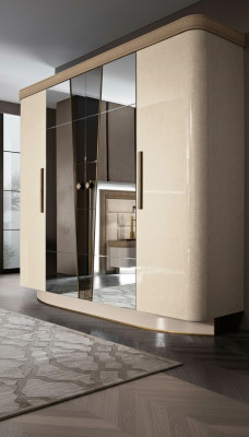 Mobilier de chambre Italie Armoire en bois Armoire en bois massif Armoire solide