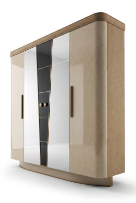 Mobilier de chambre Italie Armoire en bois Armoire en bois massif Armoire solide
