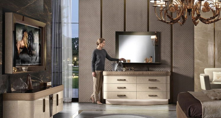 Commode Suite Groupe Bois Design Armoire nouvelle Ensemble de salon Commode Miroir
