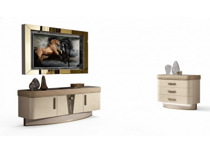 Ensemble mural moderne Commode Armoire TV Salon Unités murales Salon Ensemble Cadre TV
