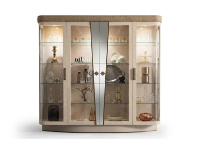Vitrines Salon Armoires Buffet Armoire Classique Vitrine Étagère Verre neuf