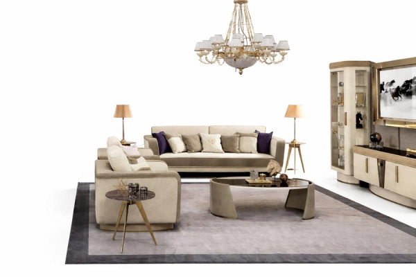 Ensemble de canapé 3+1+1 place Design Canapés Rembourrage Canapés Relax Modern Canapé Neuf