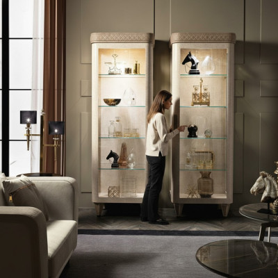 Armoires Étagère Classeur Vitrine Armoire moderne Armoire de luxe Vitrine en verre Mobilier en bois