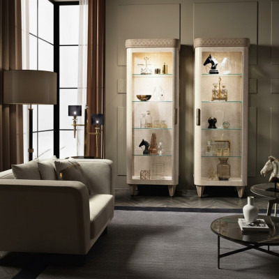 Armoires Étagère Classeur Vitrine Armoire moderne Armoire de luxe Vitrine en verre Mobilier en bois