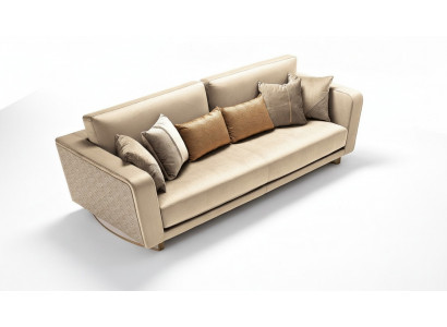 Canapé trois places rembourré de designer avec un design moderne pour le salon