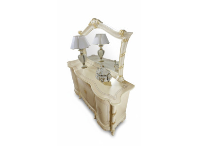 Commode Miroir Tabouret Ensemble complet Commode Chambre à coucher Mobilier 2 pièces Console neuf