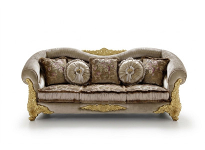Canapé Canapé Canapé en textile 3 places Canapé en textile Trois places Design Rembourrage Siège de luxe Nouveau