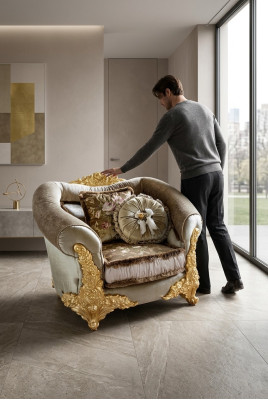 Fauteuil Fauteuil de Luxe Mobilier Salon neuf Canapé une place Canapé Salon Club Hôtel