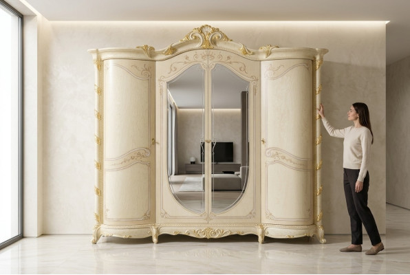 Meubles de chambre Italie Armoire en bois Armoire en bois massif