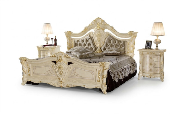 Lit double cadre de lit Design en bois Lit de luxe moderne Lits d'hôtel Lit rembourré