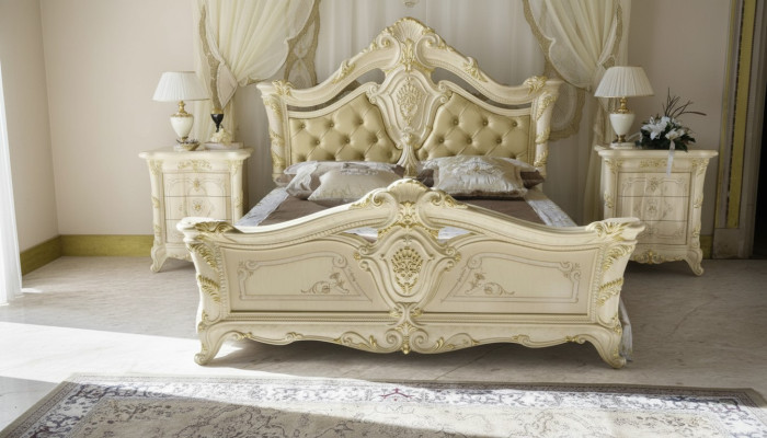 Classique s Bed Luxury Chesterfield Chambre en Bois Hôtel Baroque Mobilier Lits