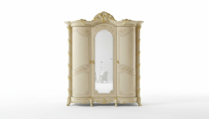 Classique en bois Armoire en bois massif Étagère de chambre en bois Armoire en bois Armoire