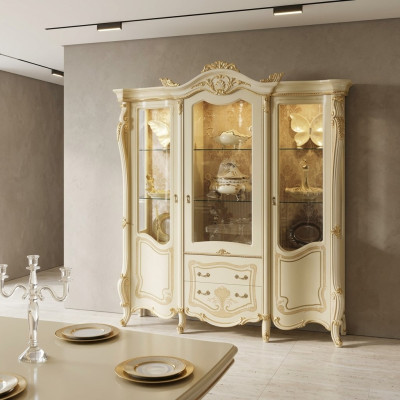 Vitrine Buffet Buffet Armoire Meubles italiens Ameublement Étagères Vitrines