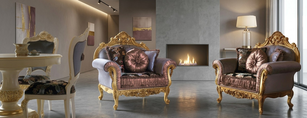 Fauteuil design Art déco en textile pour salon, salon lounge. Nouveau mobilier design luxueux Chaises.