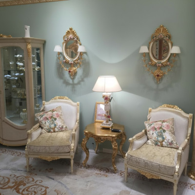 Fauteuil Canapé Table basse Table Canapés Salon Ensemble 2x Fauteuil Table d'appoint 3 pièces