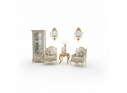 Fauteuil Canapé Table basse Table Canapés Salon Ensemble 2x Fauteuil Table d'appoint 3 pièces