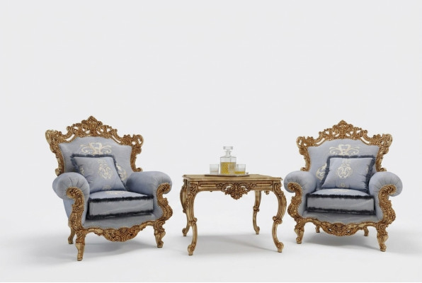 Fauteuil Table Canapé Table basse Tables Latérale Salon Ensemble Table d'appoint 3 pièces