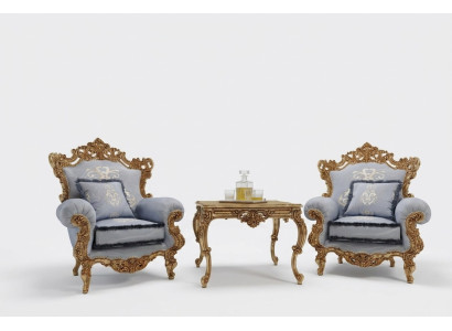 Fauteuil Table Canapé Table basse Tables Latérale Salon Ensemble Table d'appoint 3 pièces