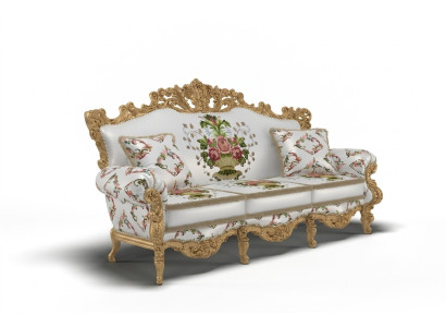 Conception classique Rembourrage Canapé de siège de luxe en velours Textile 3 places Nouveaux meubles
