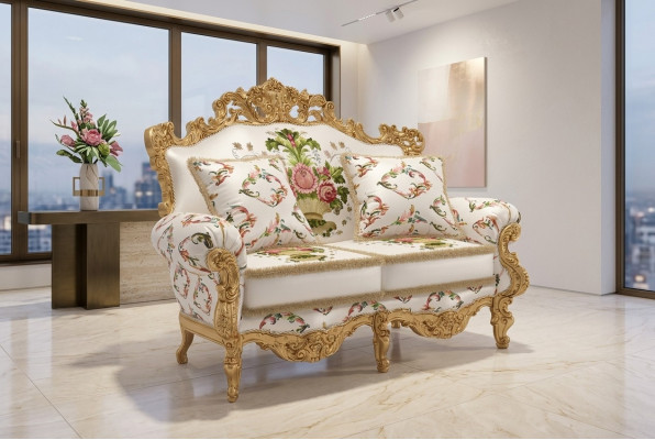 Classique Rembourrage Canapés Tabouret Canapé Canapés Mobilier Canapé Deux Places 2 Places Italie.
