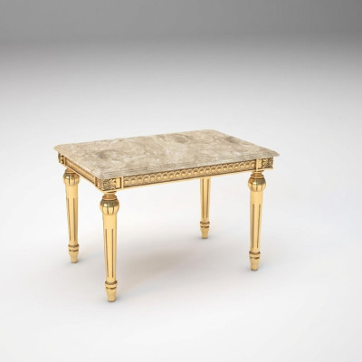 Table de chevet Table de chevet Chambre à coucher Design classique Meubles Bois Or neuf