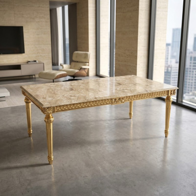 Table basse Tables d'appoint Salon Rectangulaire Café Design de Luxe Table de canapé