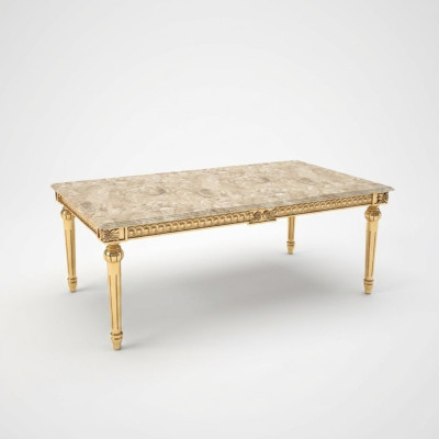 Table basse Tables d'appoint Salon Rectangulaire Café Design de Luxe Table de canapé