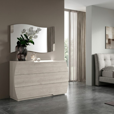 Suite Groupe Bois Chambre Design Ensemble Armoire Commode Miroir Commodes