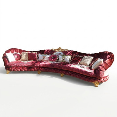 Canapé d'angle design Canapé d'angle Canapé rond en velours Canapé d'angle Italie