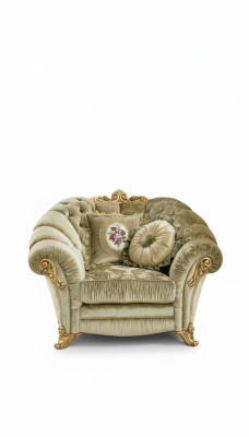 Chaise de luxe en tissu pour cocktail Relax Lounge Club Chairs Design Fauteuil Beige