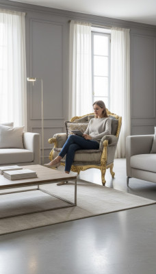 Fauteuil Relax Tissu Salon Club Rembourrage Design Canapé Sofa Luxe Or Nouveau