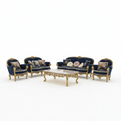 Ensemble de canapés 3 places 2 fauteuils Design Canapé Rembourré Canapés Moderne Luxe Nouveau Canapé