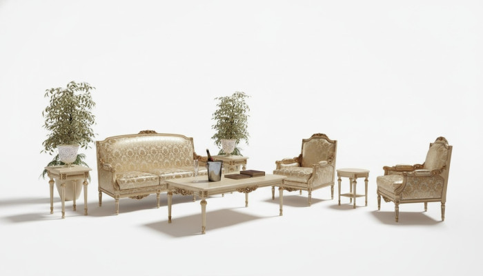 Ensemble de canapés 3+1 Ensemble de canapés Design Canapé Rembourrage Canapés Canapé Classique Groupe de luxe