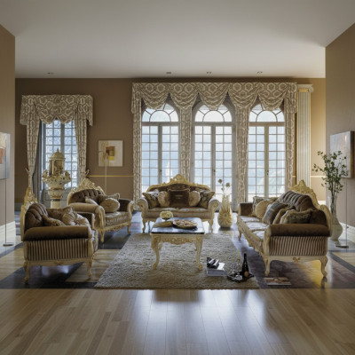 Canapé italien 3 places, canapé en velours rembourré Winchester 230 cm brun mobilier neuf