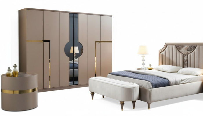 Armoire Armoire de luxe Meubles de chambre Style italien Armoires en bois