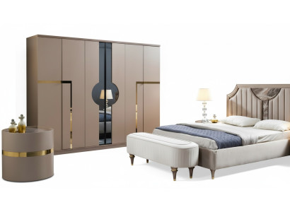 Armoire Armoire de luxe Meubles de chambre Style italien Armoires en bois