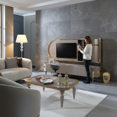 Meuble TV Armoire Basse Meuble TV Armoire Mobilier Armoires Buffet de salon Commode Coiffeuse Nouveau