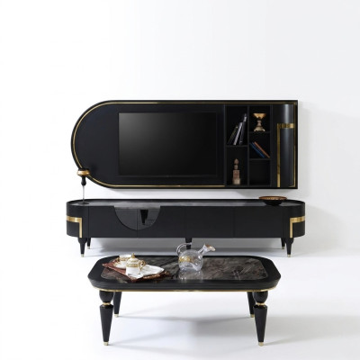 Meuble TV moderne bas de télévision Meuble TV armoire Armoire à vêtements Stand de meuble de télévision Média Armoire de côté