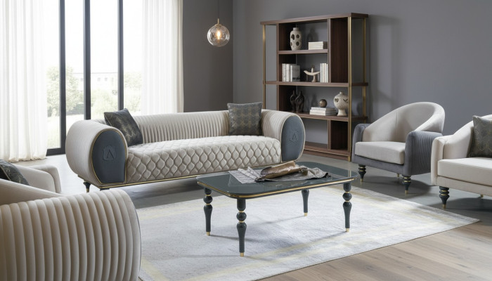 Meubles Table Luxe Table d'appoint Bois Moderne Table basse Salon Design Tables