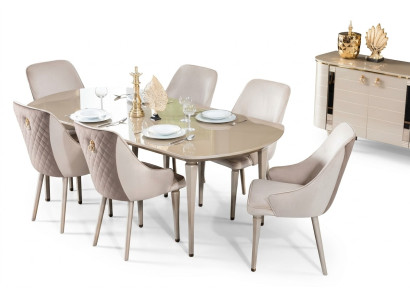 Meubles Salle à manger Tables Ameublement Table à manger de luxe Table en bois massif Tables à manger