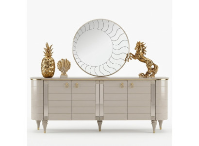 Coffre de bois Commode Buffet Armoire Ensemble de meubles Suite Ensemble de 2 commodes Groupe de miroir