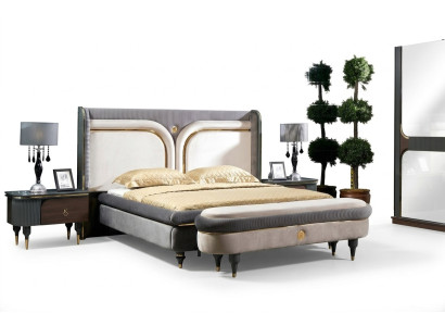 Cadre de lit de luxe Lits Cadre de lit double Design Mobilier Lit Mariage Hôtel Moderne