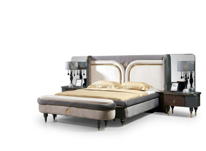 Design Luxus Hocker Polsterung Moderner Textilentspannen Seitenerholung italienischer Stil