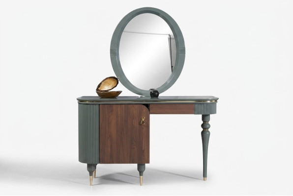 Conception de meubles de chambre 2 pièces table de toilette table cosmétique miroir de table de toilette