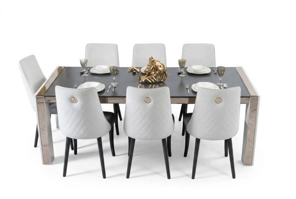 Mobilier en bois massif de table en Italie Tables de salle à manger Mobilier Table à manger Luxe
