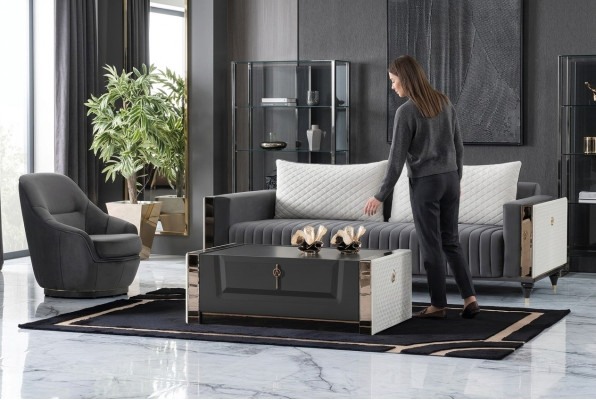 Tables Meubles Table de luxe Table d'appoint Bois Moderne Table basse Salon Design