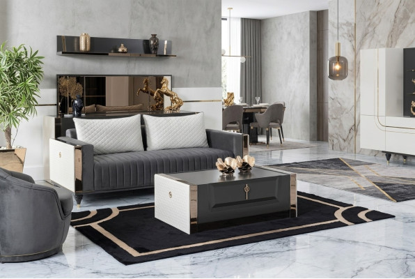 Tables Meubles Table de luxe Table d'appoint Bois Moderne Table basse Salon Design