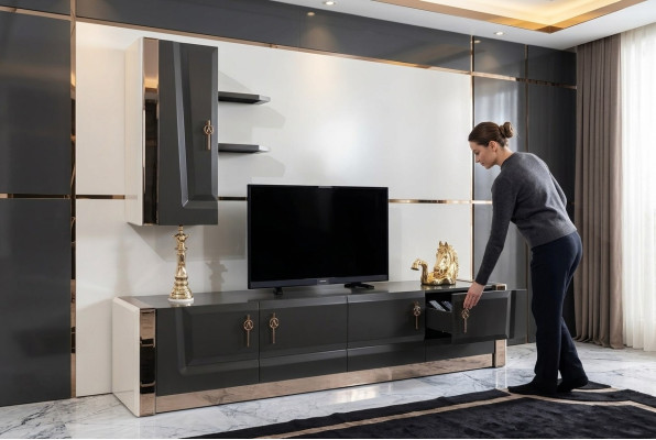 Bahut Mobilier de salon Meuble tv Meuble tv Design Meuble tv Armoire Meuble mural