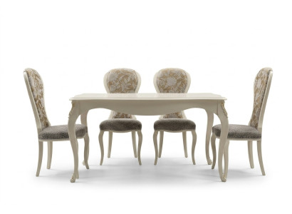 Table classique en bois Table baroque Rococo Salle à manger Table à manger royal